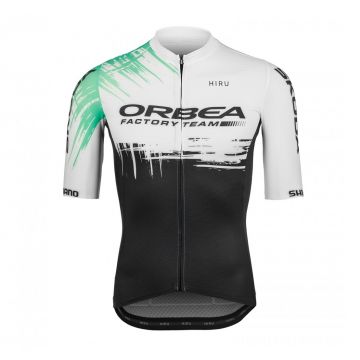 Hiru - tricou ciclism barbati maneca scurta Advanced SS Factory Jersey - alb verde menta negru