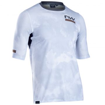 Northwave - Tricou ciclism pentru barbati maneca scurta Bomb jersey - alb portocaliu auriu