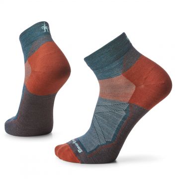 Smartwool - sosete sport Bike Zero Cushion Ankle socks - albastru amurg portocaliu inchis