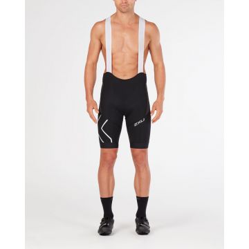 2XU - pantaloni scurti ciclism Bib shorts Compression Cycle SteelX bibs - negru alb