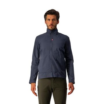 Castelli Commuter Reflex - jacheta ciclism impermeabila bleumarin