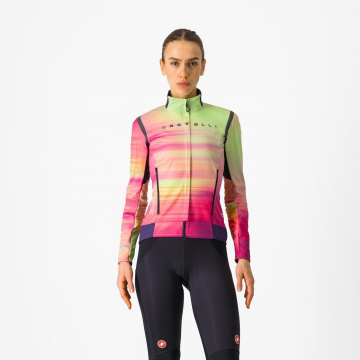 Castelli - jacheta ciclism - Perfetto LTD RoS 2 W 4-14 gr C - roz multicolor