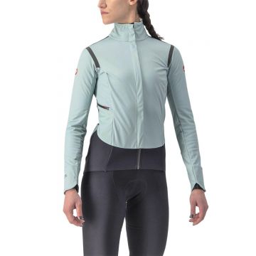 Castelli - jacheta ciclism vreme rece pentru femei Alpha Ros 2 W Jacket - albastru deschis negru