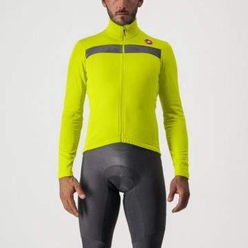 Castelli - tricou maneca lunga 14-20 gr C - Puro 3 FZ - galben fluo | reflex