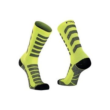 Northwave - sosete ciclism iarnă Husky Ceramic - negru-galben-fluo