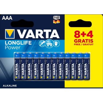 Varta - Set baterii AAA - Longlife Power - 12 buc