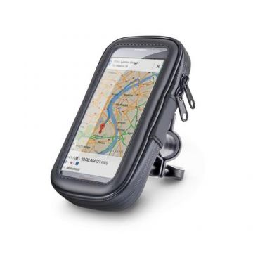 Suport universal pentru smartphone-uri pentru biciclete, Esperanza, marime L, cu fermoar, Negru Suport universal pentru smartphone-uri pentru biciclete, Esperanza, marime L, cu fermoar, Negru